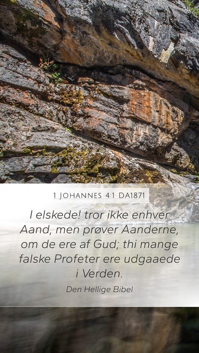 1 Johannes 4:1 DA1871 Bible Verse Image