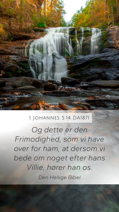 1 Johannes 5:14 DA1871 Bible Verse Image