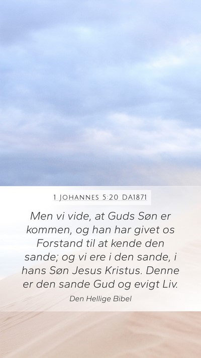 1 Johannes 5:20 DA1871 Bible Verse Image