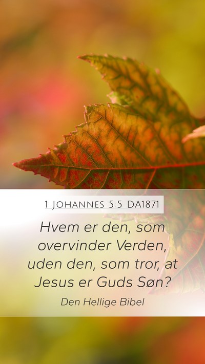 1 Johannes 5:5 DA1871 Bible Verse Image