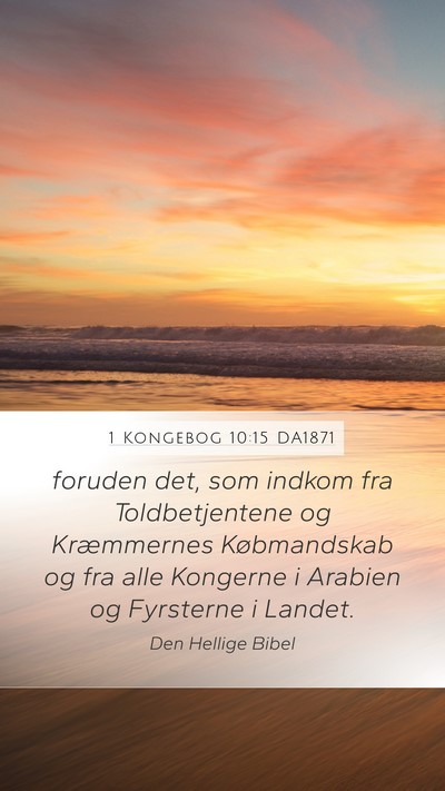 1 Kongebog 10:15 DA1871 Bible Verse Image