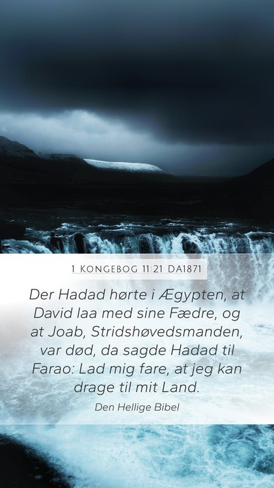 1 Kongebog 11:21 DA1871 Bible Verse Image