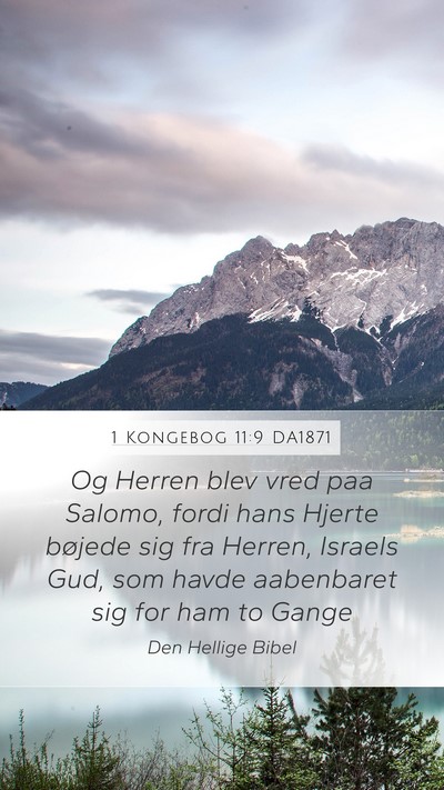 1 Kongebog 11:9 DA1871 Bible Verse Image