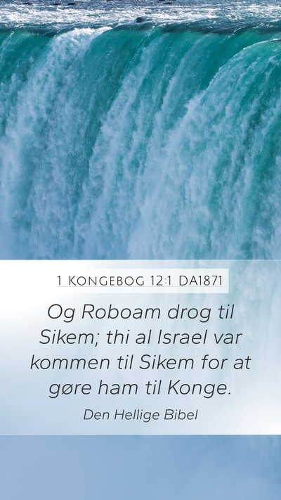 1 Kongebog 12:1 DA1871 Bible Verse Image