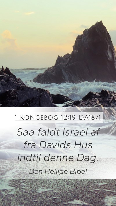 1 Kongebog 12:19 DA1871 Bible Verse Image
