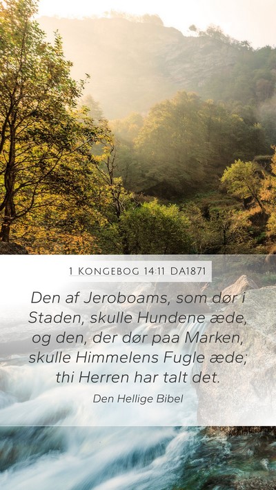 1 Kongebog 14:11 DA1871 Bible Verse Image