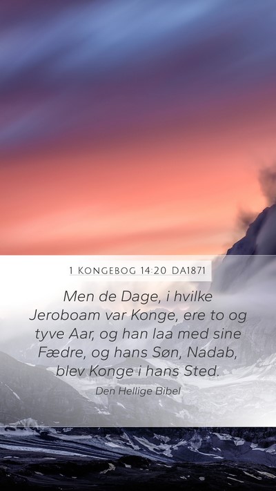 1 Kongebog 14:20 DA1871 Bible Verse Image