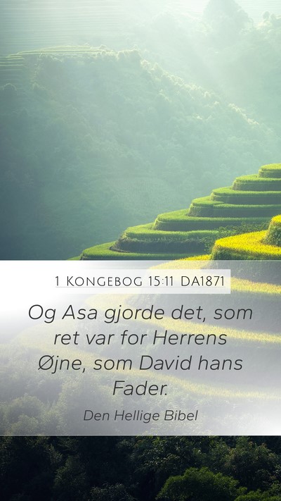 1 Kongebog 15:11 DA1871 Bible Verse Image