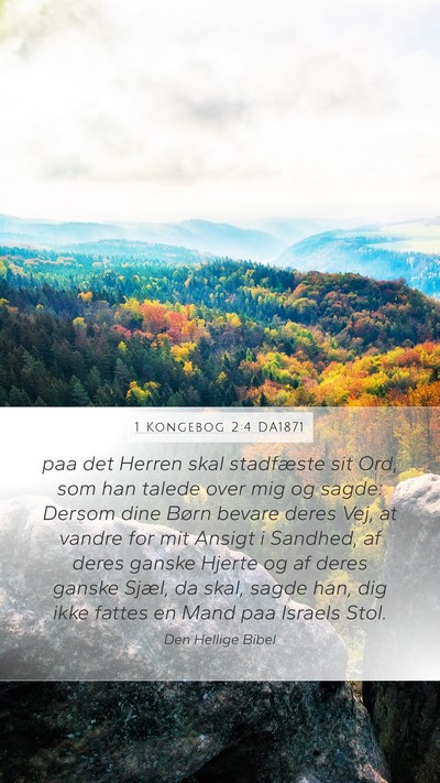 1 Kongebog 2:4 DA1871 Bible Verse Image