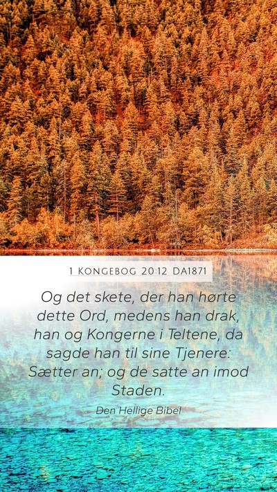 1 Kongebog 20:12 DA1871 Bible Verse Image