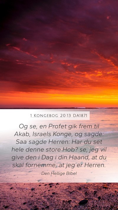 1 Kongebog 20:13 DA1871 Bible Verse Image