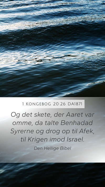 1 Kongebog 20:26 DA1871 Bible Verse Image