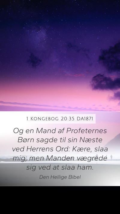 1 Kongebog 20:35 DA1871 Bible Verse Image