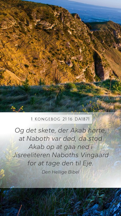 1 Kongebog 21:16 DA1871 Bible Verse Image