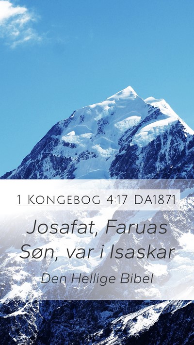 1 Kongebog 4:17 DA1871 Mobile Phone Wallpaper - Josafat, Faruas Søn, var i - Mobile Bible Verse Wallpaper