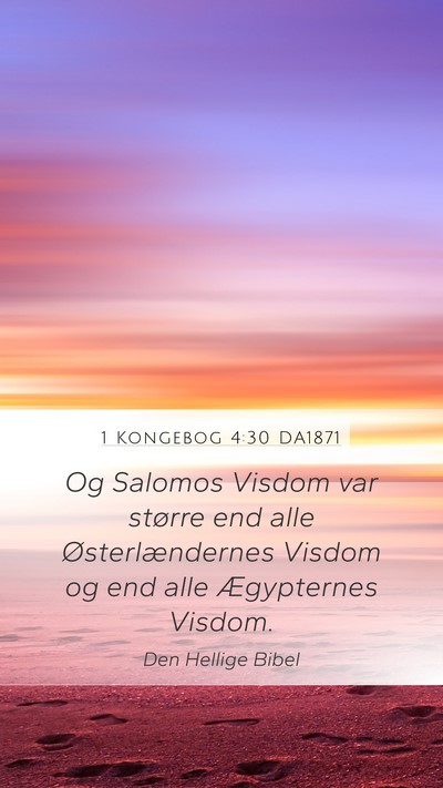 1 Kongebog 4:30 DA1871 Bible Verse Image