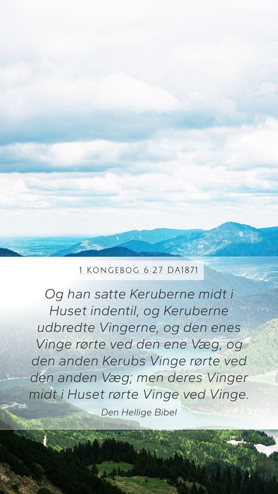 1 Kongebog 6:27 DA1871 Bible Verse Image