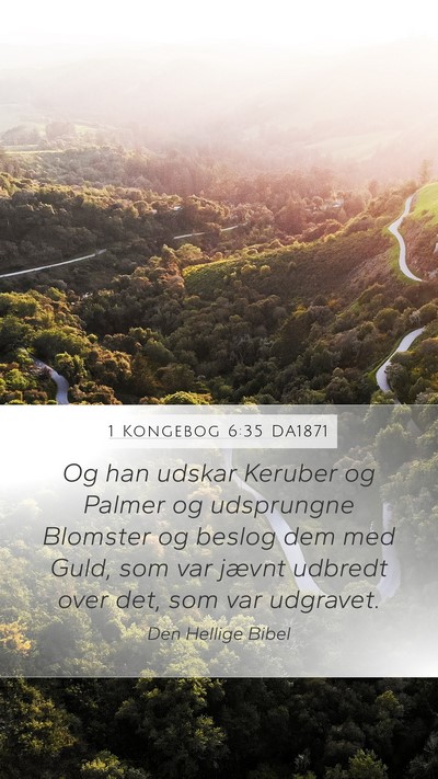 1 Kongebog 6:35 DA1871 Bible Verse Image