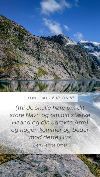1 Kongebog 8:42 DA1871 Bible Verse Image