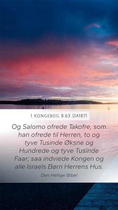 1 Kongebog 8:63 DA1871 Bible Verse Image