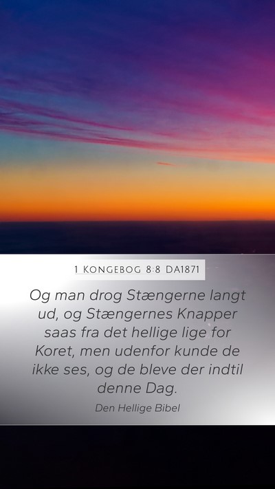 1 Kongebog 8:8 DA1871 Bible Verse Image