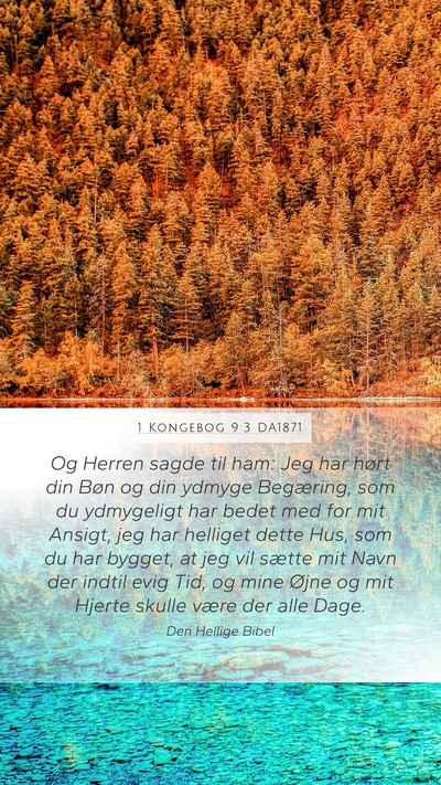 1 Kongebog 9:3 DA1871 Bible Verse Image