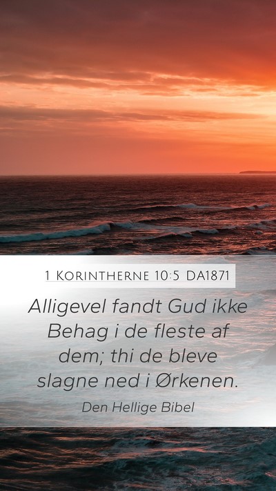 1 Korintherne 10:5 DA1871 Bible Verse Image