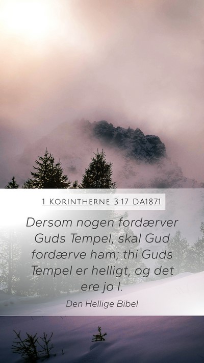 1 Korintherne 3:17 DA1871 Bible Verse Image