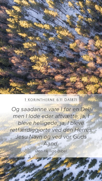 1 Korintherne 6:11 DA1871 Bible Verse Image