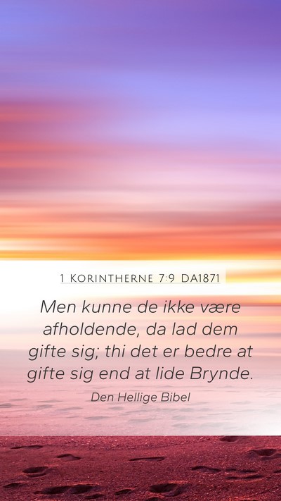 1 Korintherne 7:9 DA1871 Bible Verse Image