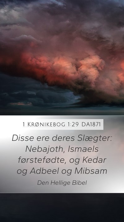1 Krønikebog 1:29 DA1871 Bible Verse Image