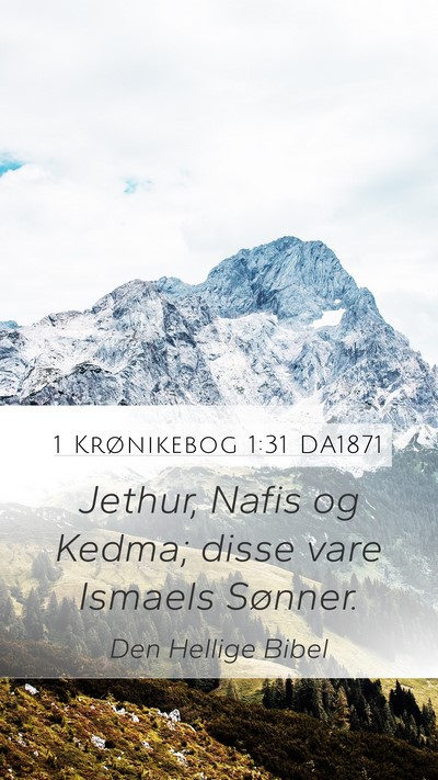 1 Krønikebog 1:31 DA1871 Bible Verse Image