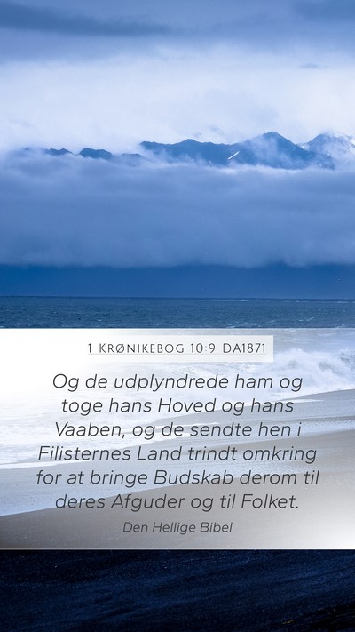1 Krønikebog 10:9 DA1871 Bible Verse Image