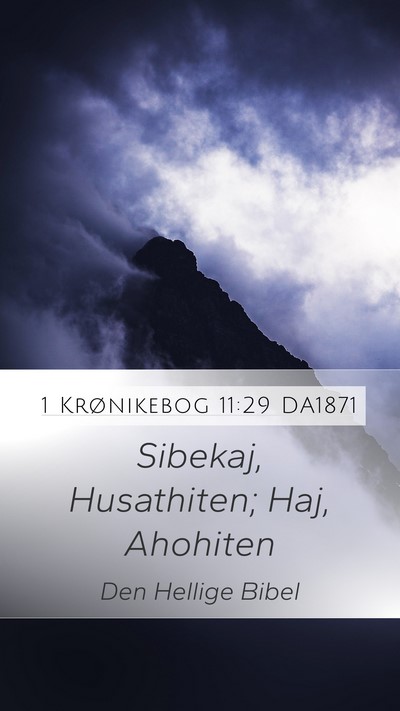1 Krønikebog 11:29 DA1871 Bible Verse Image