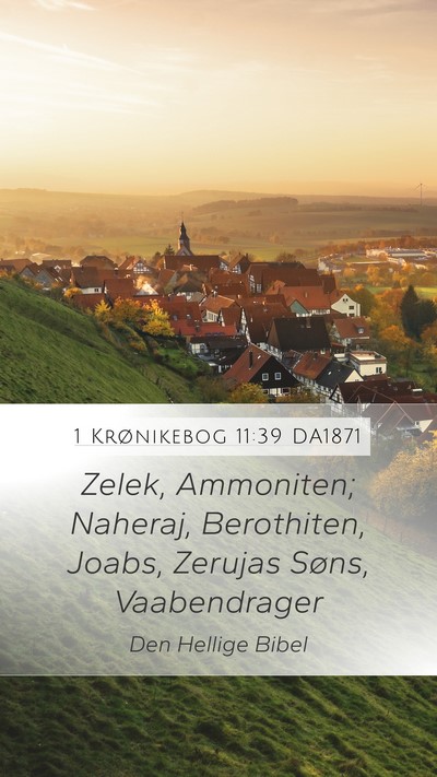 1 Krønikebog 11:39 DA1871 Bible Verse Image