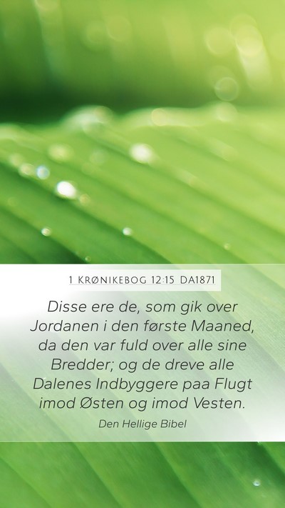 1 Krønikebog 12:15 DA1871 Bible Verse Image