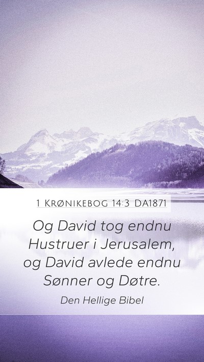 1 Krønikebog 14:3 DA1871 Bible Verse Image