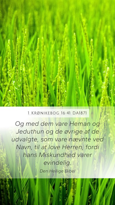 1 Krønikebog 16:41 DA1871 Bible Verse Image