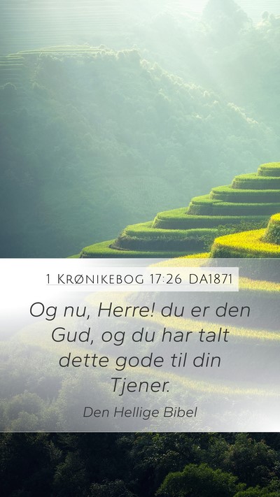 1 Krønikebog 17:26 DA1871 Bible Verse Image