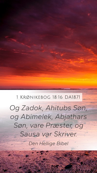 1 Krønikebog 18:16 DA1871 Bible Verse Image