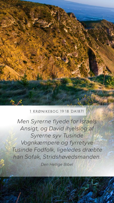 1 Krønikebog 19:18 DA1871 Bible Verse Image