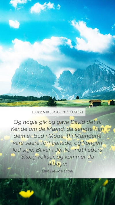 1 Krønikebog 19:5 DA1871 Bible Verse Image