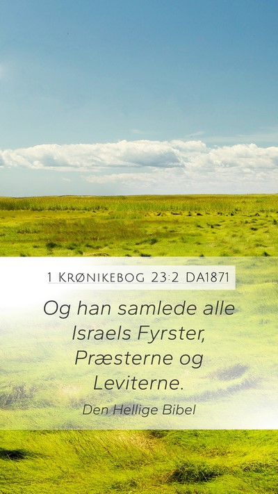 1 Krønikebog 23:2 DA1871 Bible Verse Image