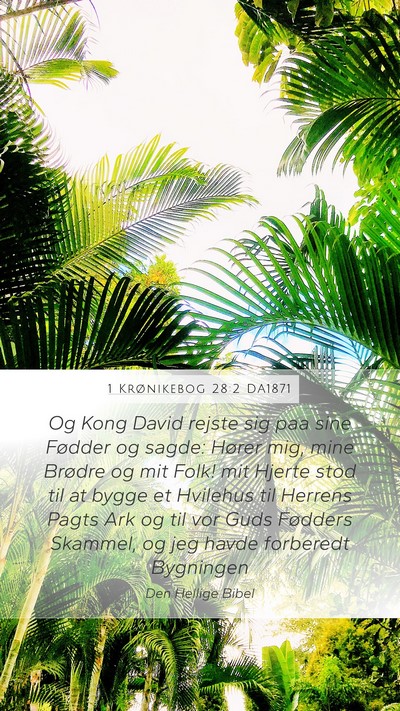 1 Krønikebog 28:2 DA1871 Bible Verse Image