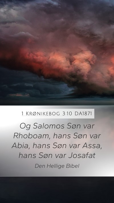 1 Krønikebog 3:10 DA1871 Bible Verse Image