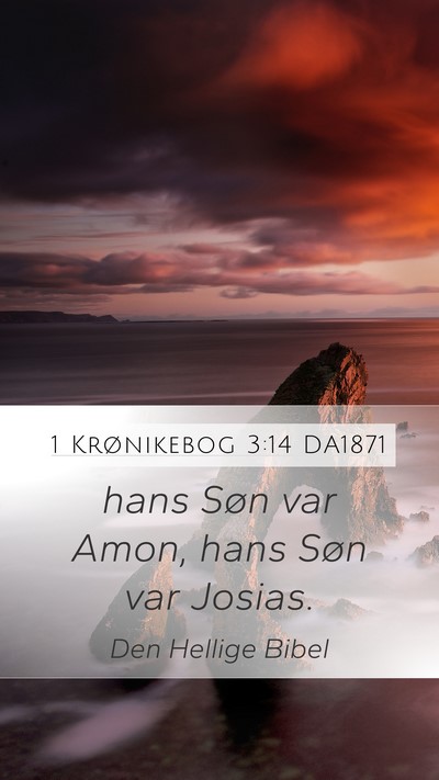 1 Krønikebog 3:14 DA1871 Bible Verse Image