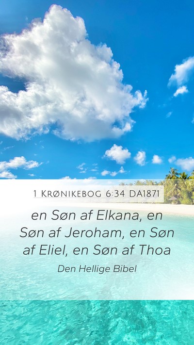 1 Krønikebog 6:34 DA1871 Bible Verse Image