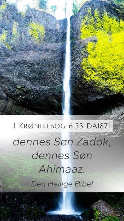 1 Krønikebog 6:53 DA1871 Bible Verse Image