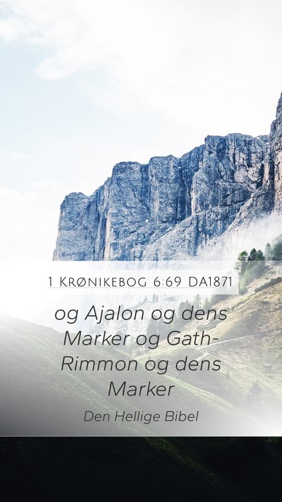 1 Krønikebog 6:69 DA1871 Bible Verse Image