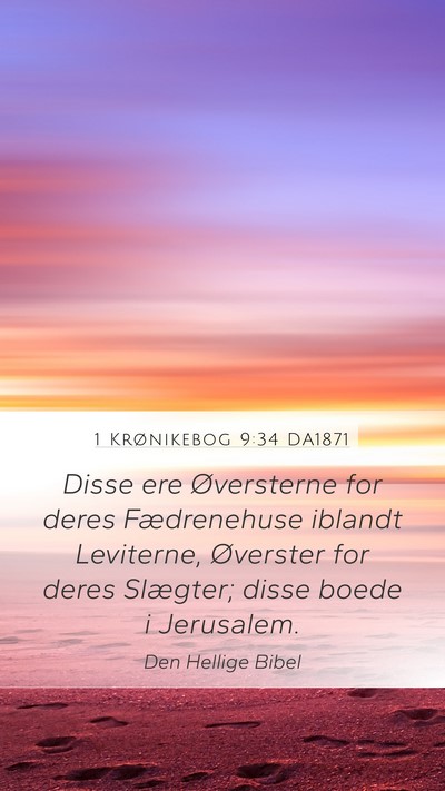 1 Krønikebog 9:34 DA1871 Bible Verse Image